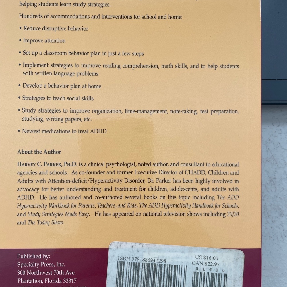 Problem Solver Guide for Students with ADHD book - Picture 2 of 2